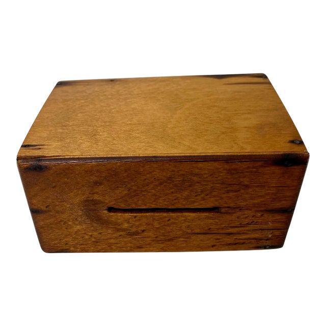 Antique Wooden Bank /Money Box From England For Sale