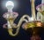 Pretty Venetian Chandelier, Pink and Gold Glass, 1950s For Sale - Image 6 of 15