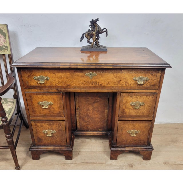 Vintage Walnut Writing Desk, 1700s For Sale - Image 17 of 17