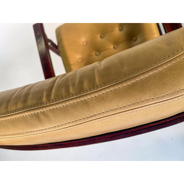 Tan Westnofa Panter Lounge Chair & Ottoman by Arnt Lande For Sale - Image 8 of 9