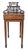 George IV rosewood book holder. With lower drawer. Handles and spindles and double sided for small books or sundries....