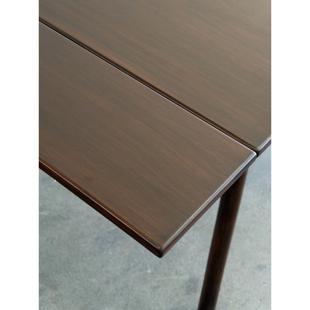 1980s Petite Danish Modern Dining Table For Sale - Image 4 of 10