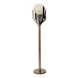 Floor Lamp in Chrome and Blown Glass from Reggiani, 1970 For Sale