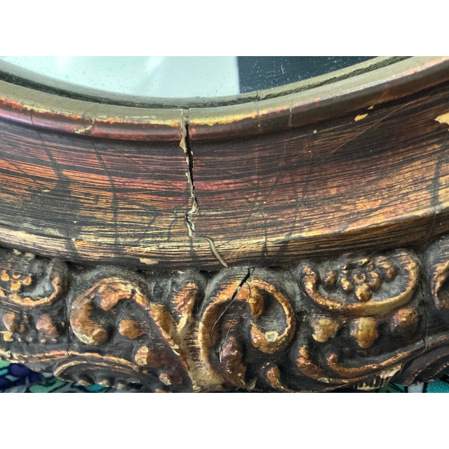 Vintage j.a. Olson Oval Mirror For Sale In Dallas - Image 6 of 10
