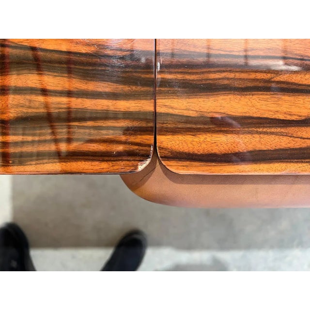 Rosewood & Leather Extendable Dining Table by Vladimir Kagan, 1970s, Signed For Sale - Image 16 of 18
