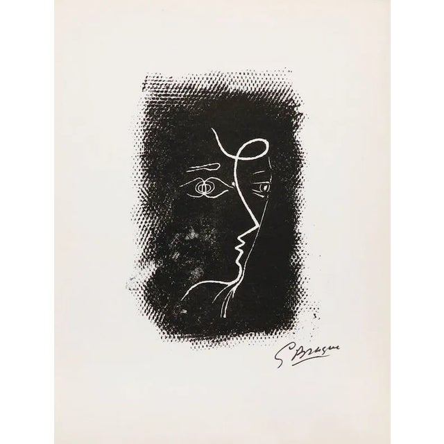 Georges Braque Lithograph "Profil De Femme" For Sale