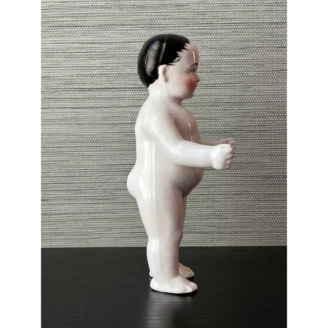 Antique 1820+ German Biedermeier Porcelain Bathing Doll, 8" Tall For Sale - Image 10 of 10