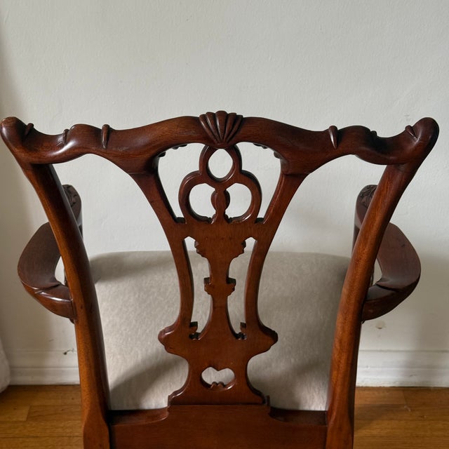 Chippendale Vintage Chippendale Dining Chairs by Maitland-Smith, Set of 8 For Sale - Image 3 of 14