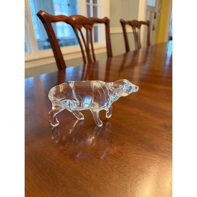 Baccarat Crystal Ox Figurine For Sale - Image 10 of 10