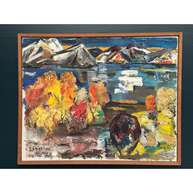 S. Pctcizon, Abstract Landscape, 1963, Oil on Canvas, Framed For Sale - Image 16 of 18