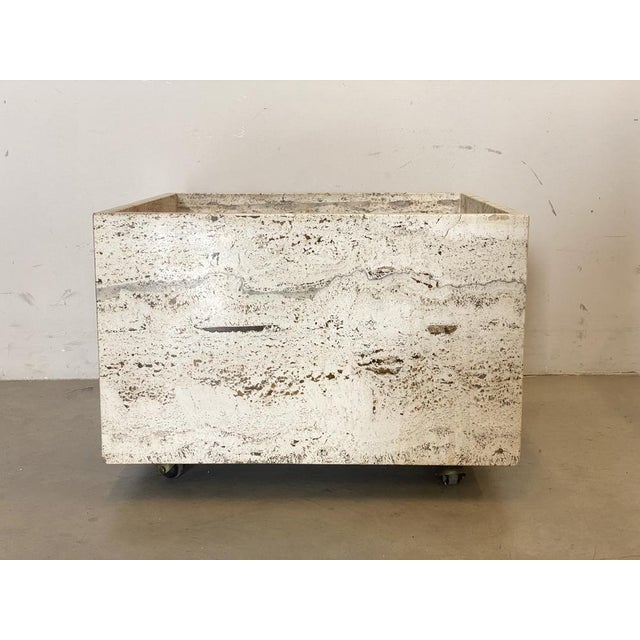Stone Travertine Planters, 1970s, Set of 2 For Sale - Image 7 of 18