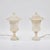 Italian Pair Vintage Italian Small Lidded Urn Alabaster Lamps For Sale - Image 3 of 9