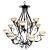 Pasquale Miranda for Feiss Iron & Alabaster Chandelier 20th Century For Sale - Image 11 of 11