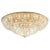 Metal Empire Flush Mount in Gold Plate and Full Cut Crystal by Aggiolight For Sale - Image 7 of 7
