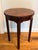 Very pretty little flame mahogany antique inlaid table with lovely apron. Perfect size table for a tight space for a lamp...