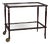 Vintage Italian Wood and Glass Serving Bar Cart, 1960s For Sale