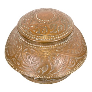 Marshall Field & Co. Antique Viking Bronze Inkwell, Circa 1910 For Sale