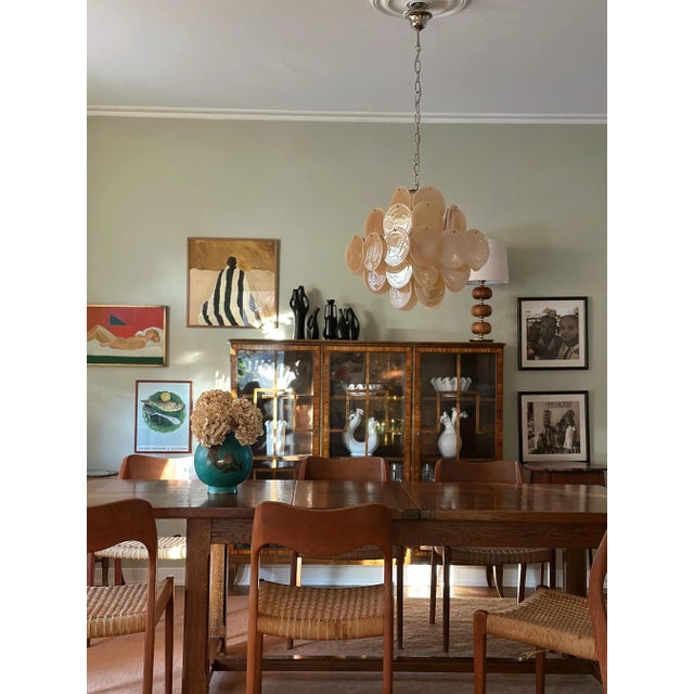 Amber Colored Murano Disc Light in the style of Vistosi For Sale - Image 5 of 7