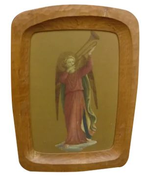 Anthroposophical Lime Wood Picture Frame, 1940s