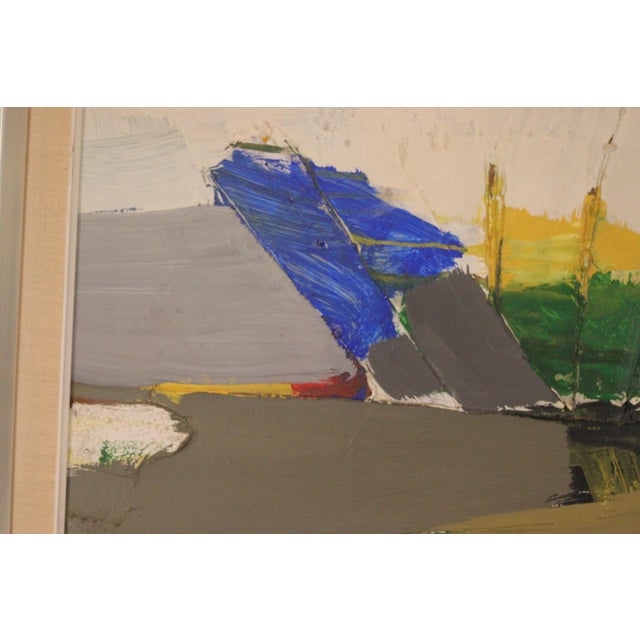 Hans Osswald, Abstract Formation Foe, 1960s, Oil on Panel, Framed For Sale - Image 11 of 13