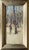This oil on panel artwork captures a serene moment amongst a grove of aspen trees, where a figure interacts gently with...