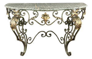 Wrought Iron Wall Console, 20th Century
