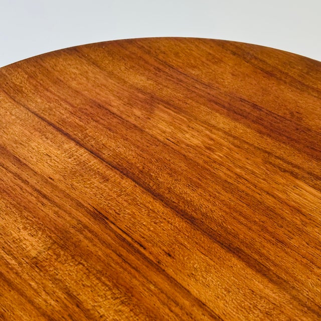 Large Circular Teak Tray For Sale In San Francisco - Image 6 of 10