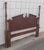 Traditional Vintage Solid Cherry Traditional Style Queen Size Pediment Headboard For Sale - Image 3 of 6