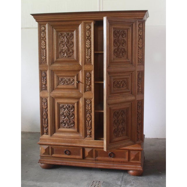 Vintage Danish Brutalist Cabinet in Oak, 1890s For Sale - Image 16 of 18