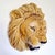 Black Large Lion's Head Wall Relief in Majolica Ceramic, Italy, 1960s For Sale - Image 8 of 17