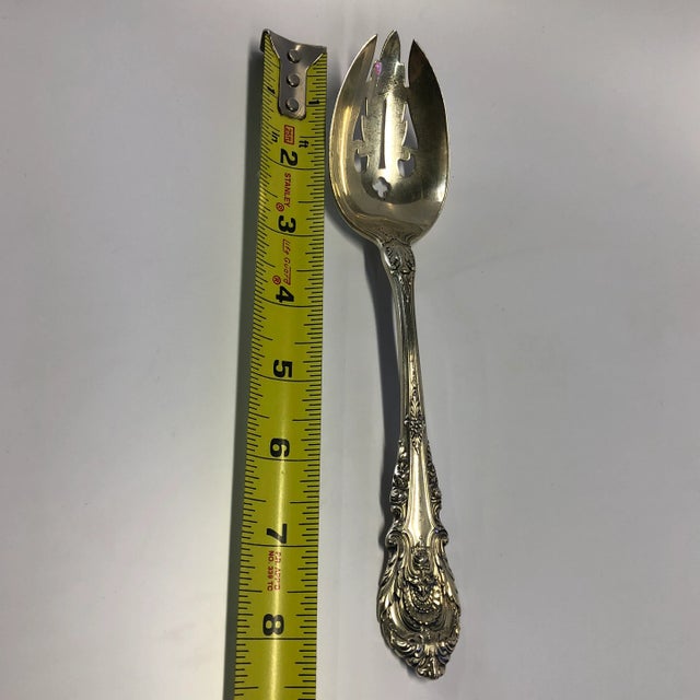 Silver 1930s Sr. Christopher Wallace Sterling Silver Flatware - 12 Piece Set For Sale - Image 8 of 9