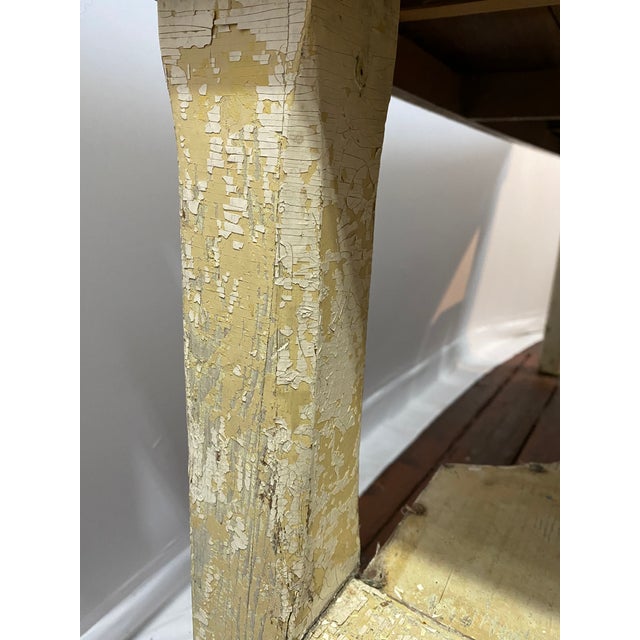 Stainless Steel and Pine Country Kitchen Work Table For Sale - Image 10 of 16