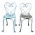 Antique French Wrought Iron Heart-Back Bistro Chairs, Pair, Original Chippy Blue Paint For Sale