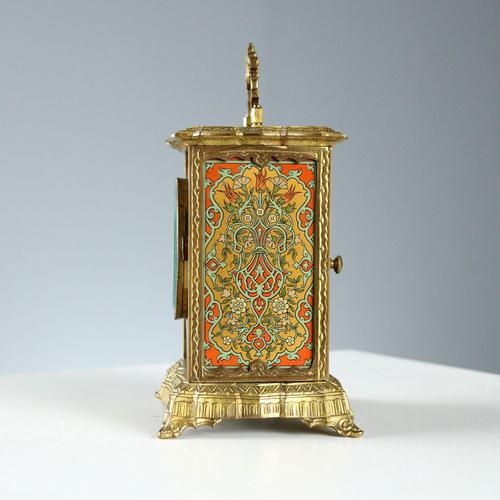 Vintage Carriage Clock in Bronze For Sale - Image 6 of 10