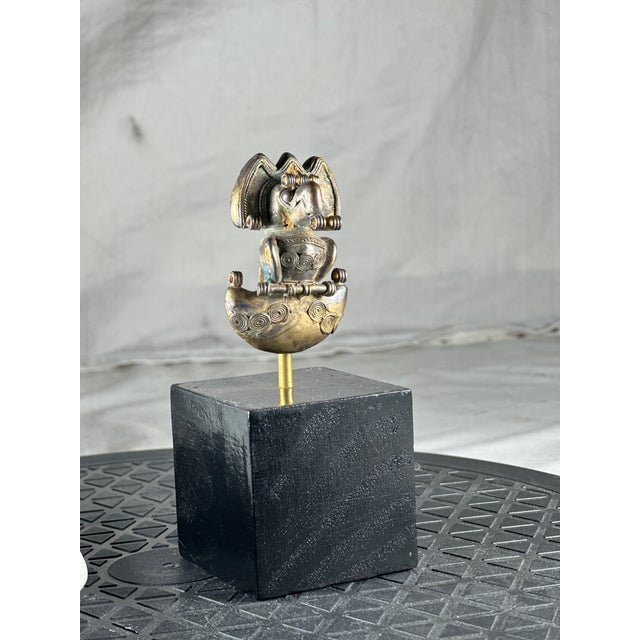 Wood Pre-Columbian Tairona Tumbaga Pendant For Sale - Image 7 of 11