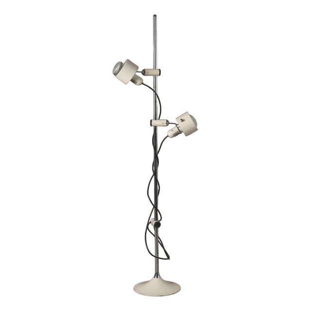Vintage Floor Lamp in Aluminium, Italy, 1970s For Sale