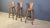 Wood Vintage Brutalist Bar Stools, 1960s, Set of 3 For Sale - Image 7 of 12