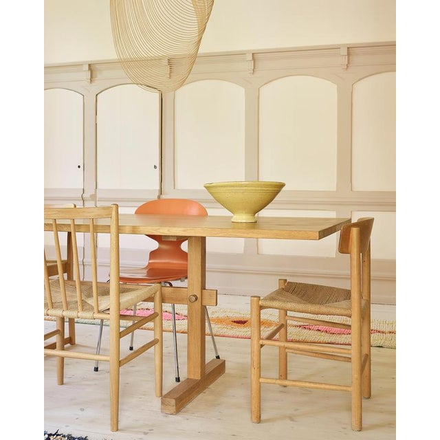 Gaspard Dining Table 240 in Light Oak and Brass by Eberhart Furniture For Sale - Image 13 of 18