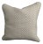 Beige/ White Herringbone Jacquard Decorative Pillow Cover For Sale