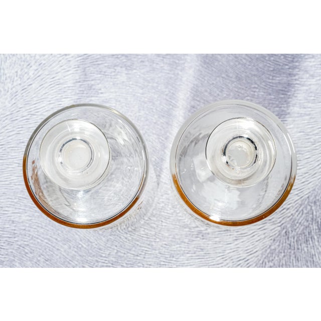 Pair 19th Century Large Antique Hand Painted Apothecary Pharmacy Display Bottles For Sale - Image 9 of 18