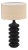Alvaro Black Wood & Jute Table Lamp For Sale