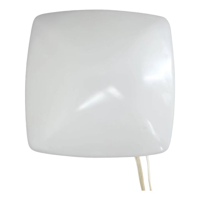 Milk Glass Wall Lamp, Czechoslovakia, 1970s For Sale
