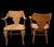 Mid-Century Modern Pair of English Arts & Crafts Solid Quarter-Sawn Oak Armchairs, Early 20th Century For Sale - Image 3 of 9