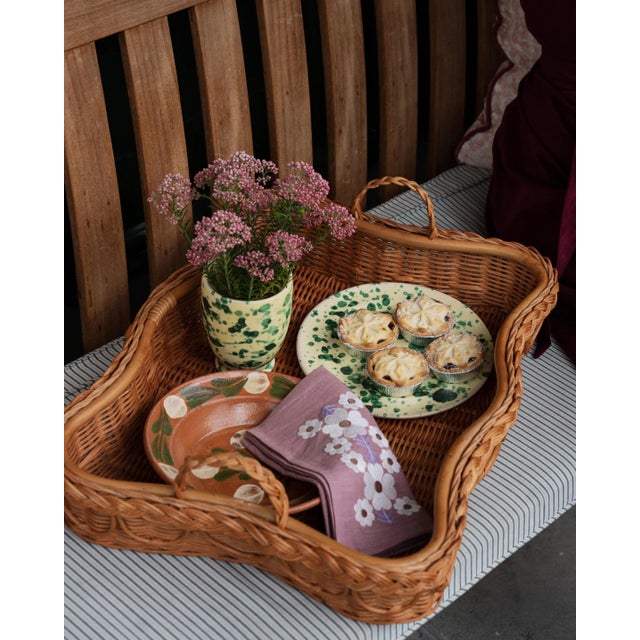 Sharland England Splatter Bambino Vase, Yellow & Verde For Sale - Image 6 of 6