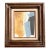 1970’s Mid Century Modern Abstract Painting Chunky Wood Vintage Frame For Sale
