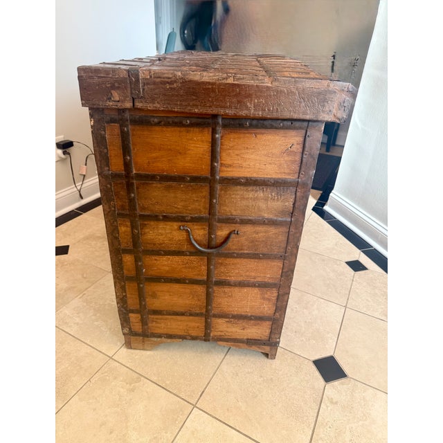 Mid 20th Century Vintage Indian Storage Chest For Sale - Image 5 of 7