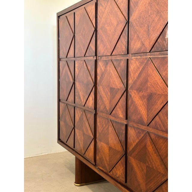 Vintage Walnut Sideboard in the style of Paolo Buffa, 1950s For Sale - Image 13 of 18