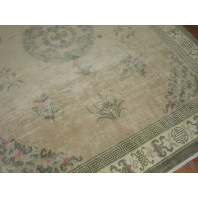 VIntage Chinese Deco Rug, 7'11'' X 10'1'' For Sale In New York - Image 6 of 11