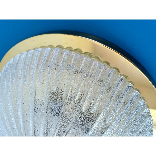 Large Vintage Glass Hanging Light from Schröder, 1960s For Sale - Image 10 of 16