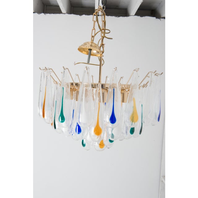 1960s Mid-Century Modern Murano Blown Glass Chandelier For Sale - Image 12 of 13